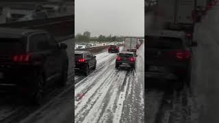 Grindina si gheata autostrada A4 Milano