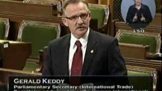 Gerald Keddy MP - Response to a Question from the NDP - March 26, 2010