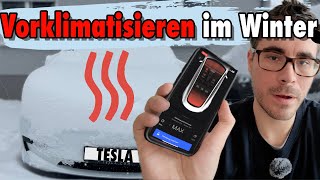 Tesla Winter Extremtest: Vorklimatisierung bei -10 Grad & Schnee!