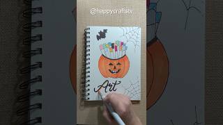 Halloween Front Page Design #frontpagedesignforschoolproject  #frontpagedecoration #odllysatisfying