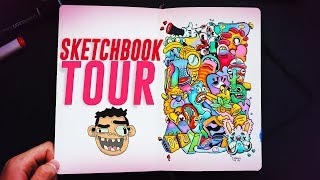 Sketchbook Flip Through *Drawing Everyday for 2 years*