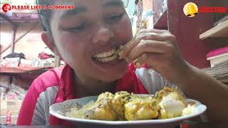 NIKMATNYA MAKAN AYAM GULAI BANGUNBANGUN KULINER INDONESIA 🤤 #food #mukbang