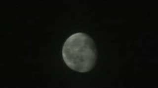 Moon via Panasonic SD9 Camcorder using Digital Zoom