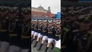 Military women at the parade in Moscow  #Moscow #Russia #Shorts