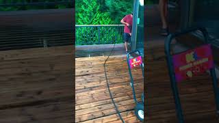 Raw Wood Pressure Washing #shorts Make it Work