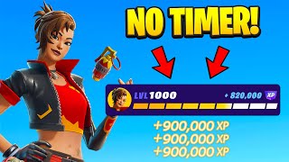 New *NO TIMER* Fortnite XP GLITCH to Level Up Fast in Chapter 2 Remix! (900k XP)