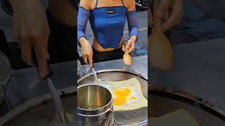 HOT THAI PANCAKES, would you try them? #streetfood #thaifood #THAIGIRL