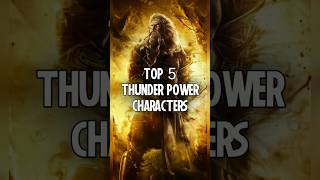 Top 5 thunder power characters #shorts #marvel #dc