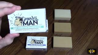 AMAZING Grown Ass Man Co. Solid Shampoo Bars with Rich Lather,  All Body Wash,  Organic, 3 -4oz Bars