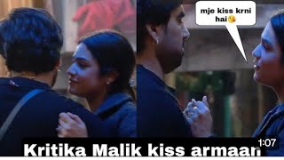 bigg boss ott 3 live, Armaan Malik kiss kritika, shivani shocking reaction on Armaan kiss Kritika