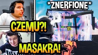 STREAMERZY REAGUJĄ NA *ZNERFIONE BUDOWANIE* W FORTNITE!