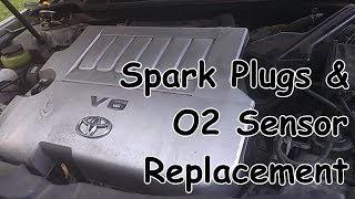 Toyota Camry V6 2GR-FE Spark Plugs & O2 Sensor Replacement