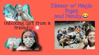 Unboxing Gift from a Friend || Dinner at Tambakan w/ Sjanaj Vlogs, Magie Pojas and Family♥️