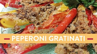 Peperoni gratinati al forno: la ricetta semplice e veloce