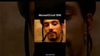 Microsoft Excel   1990 #programming #microsoft #excel #coding #chatgpt #excel #ancient #times