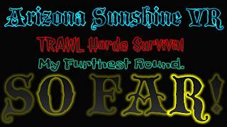 My Furthest Round SO FAR! Arizona Sunshine VR. Horde Survival