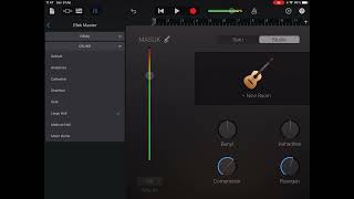 Portable guitar recording in Apple Garageband on the iPad