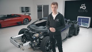 Mclaren 600LT Accident damaged repair + forged carbon bodykit by ECPS group- Part 1