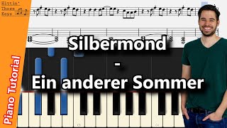 Silbermond - Ein anderer Sommer | Piano Tutorial | German