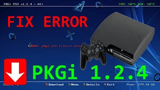 PKGi version 1.2.4 and Fix error txt missing database