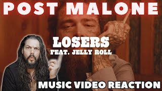 Post Malone - Loser (Lyric Video) ft. Jelly Roll - First Time Reaction