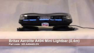 Britax Aerolite A494 Mini LED lightbar Demonstration - Dun-Bri Group