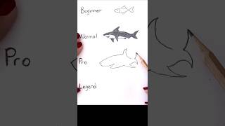 🦈SHARK DRAWING FOR BEGINNERS - YENİ BAŞLAYANLAR İÇİN KÖPEK BALIĞI ÇİZİMİ #shorts #viral #fyp #art