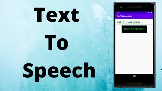 Text To Speech Recognition -Android  | Java| Android Studio Tutorial - Quick + Easy