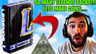 OPENING EVERY LEGEND PACK IN THE GAME!!! MADDEN CONSPIRACY!! MADDEN 24 ULTIMATE TEAM