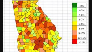 Georgia Unemployment By County October 2013