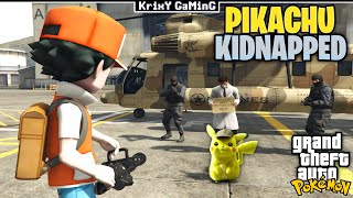 ACCIDENTALLY MY PIKACHU CAUGHT BY TEAM SWAT | EXPLORING THE POKEMON WORLD IN GTA V !