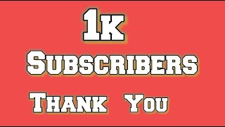 1k Subscribers