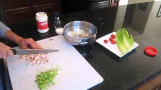 Chicken Salad in Romaine Lettuce Leaf Boat - Induction Lunch - Day 1 - 10.17.11