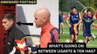 Manuel Ugarte and Erik Ten Hag on viral awkward footage! HAHA!