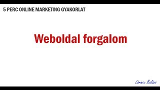 Weboldal forgalom