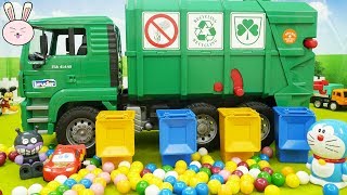 Bruder MAN TGA Garbage Truck  Toys | Gumball get mess up at Tayo Garage | YapiTV Toys