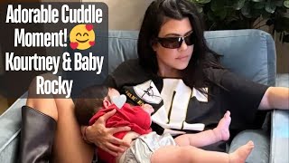 Kourtney Kardashian's Adorable Cuddle Moment with Baby Rocky | Celebrity Biographies #barbie