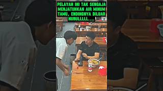 Pelayan Jatuhkan air Minum tamu❗Video mengandung bawang  #respect #amazingfacts #socialexperiment