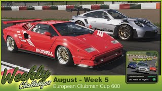 European Sunday Cup 600 I Weekly Challenges I August - Week 5 I Gran Turismo 7