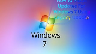 How to install Updates For Windows 7 Using Legacy Update -Explore With Techie Boy Krish