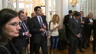 2014.12.17 Ambasciata d'Italia festeggia 90 anni e diventa "Ambasciata verde" (video Tanjug)