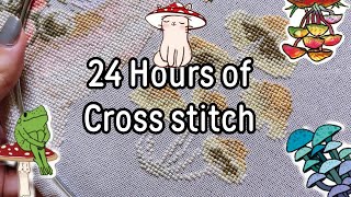 Sleep is for loosers. Cross stitch hardcore. 24HOCS