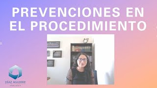 Prevenciones en el procedimiento | Diaz Aguirre Abogados Estado de México,