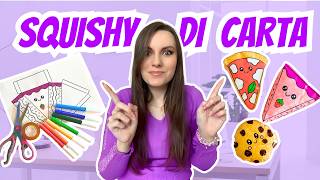 COME FARE degli SQUISHY DI CARTA FATTI IN CASA - FACILE - Disegni GRATIS da stampare 🎁