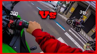 NINJA 300 VS BMW GS 310- ACELEROU FORTE !!!