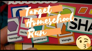 Quick Target run for homeschool classroom