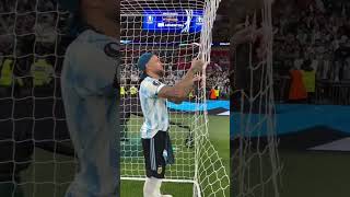 selebrasi pemain argentina setelah menjuarai piala dunia 2022