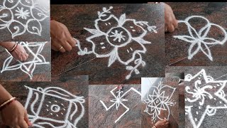 சின்ன சின்ன கோலங்கள்/ Simply Kolam/Easy Daily Kolam/