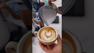 Beautiful Latte art wing tulip