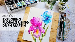 Exploring Iris Flower with Dr. Ph Martin Radiant Concentrated Colors | Embracing Mistakes